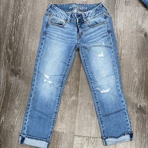 AEO Artist Crop Stretch Jeans